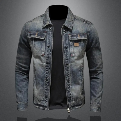 Karl™ | Klassisk jeansjacka med rå kant