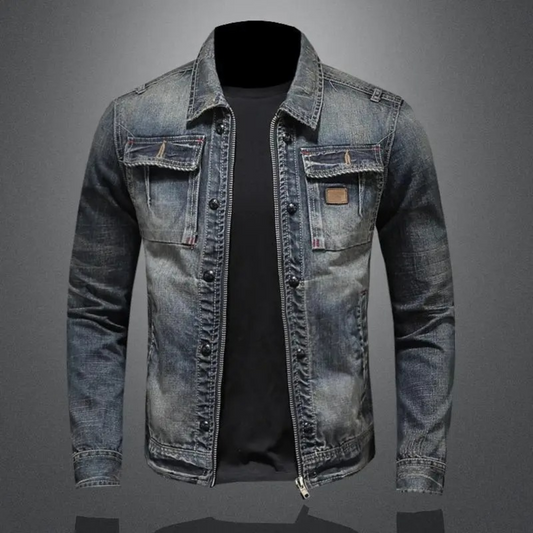 Karl™ | Klassisk jeansjacka med rå kant