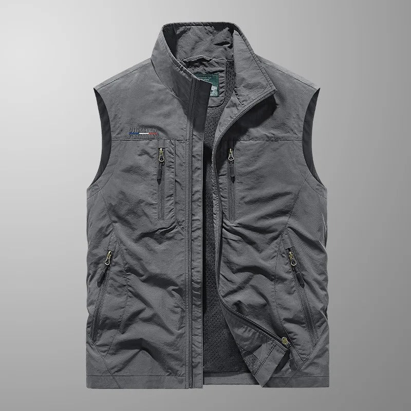 Olof™ | Andningsbar Cargo Bodywarmer med Flera Fickor