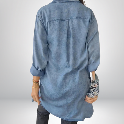 Sofia® | Stilren och mångsidig långärmad denimjacka med krage