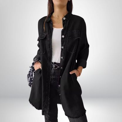 Sofia® | Stilren och mångsidig långärmad denimjacka med krage