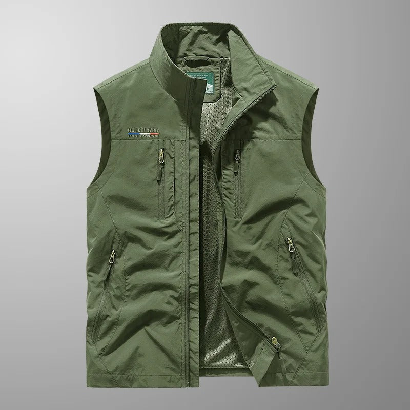 Olof™ | Andningsbar Cargo Bodywarmer med Flera Fickor