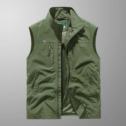 Olof™ | Andningsbar Cargo Bodywarmer med Flera Fickor