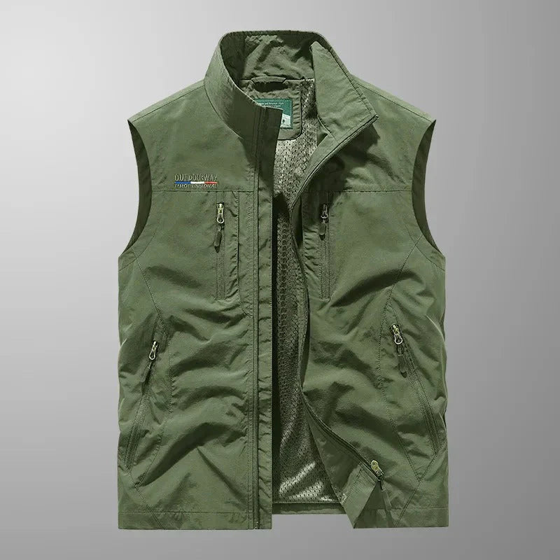 Olof™ | Andningsbar Cargo Bodywarmer med Flera Fickor