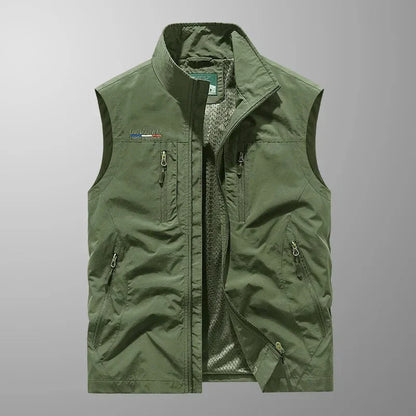 Olof™ | Andningsbar Cargo Bodywarmer med Flera Fickor