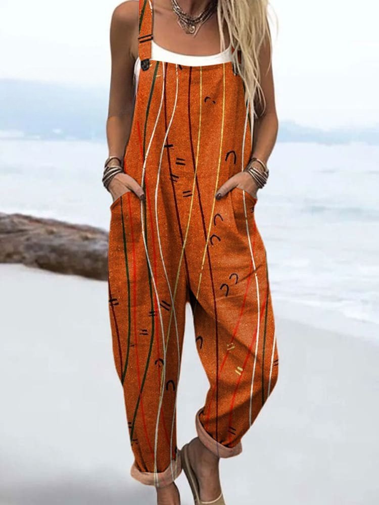 Blommig vintage jumpsuit - stil utan ansträngning och komfort hela dagen