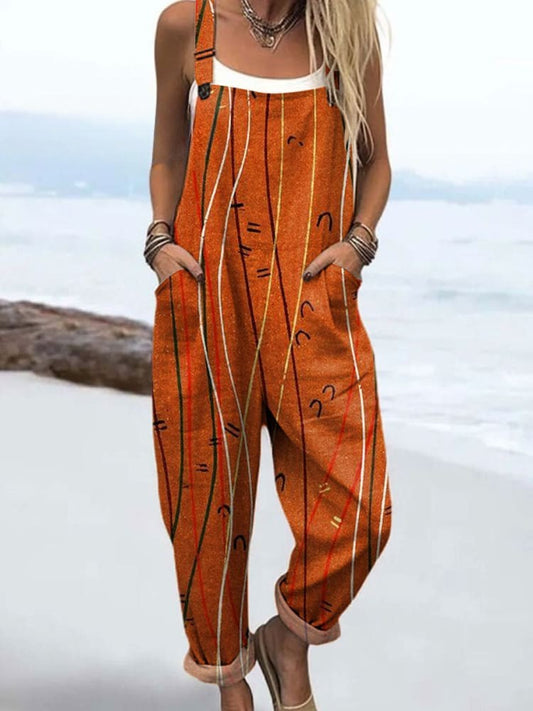 Blommig vintage jumpsuit - stil utan ansträngning och komfort hela dagen