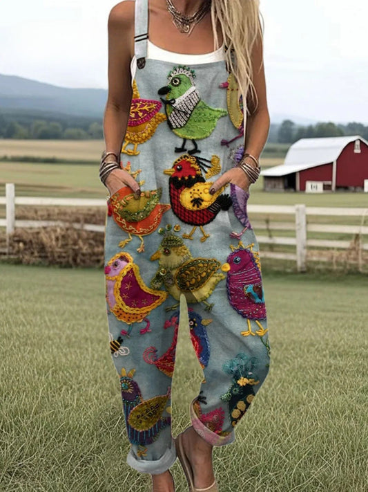 Vintage blommig jumpsuit - stil utan ansträngning och komfort hela dagen