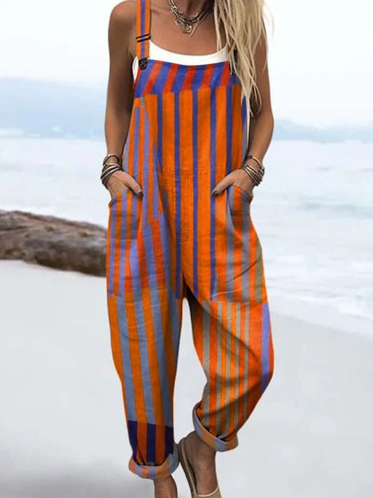 Vintage blommig jumpsuit - stil utan ansträngning och komfort hela dagen