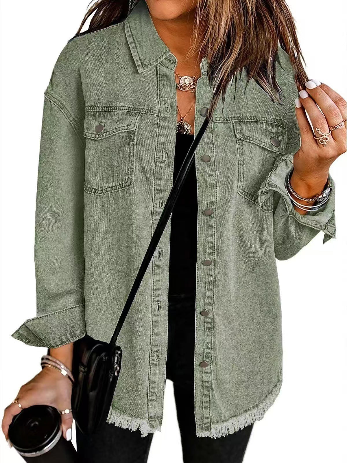 Sofia™ | Tidlös denimskjortjacka