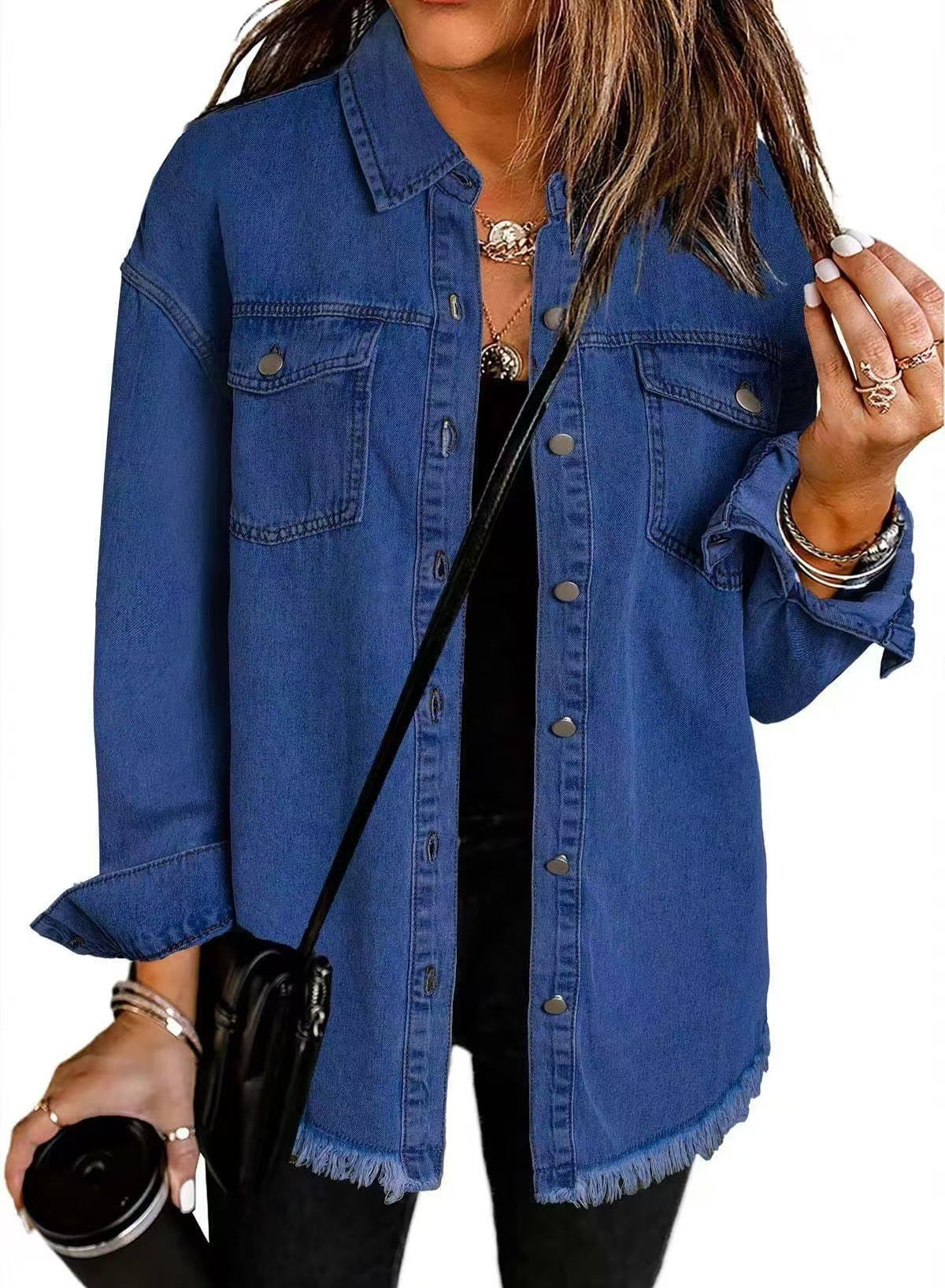 Sofia™ | Tidlös denimskjortjacka