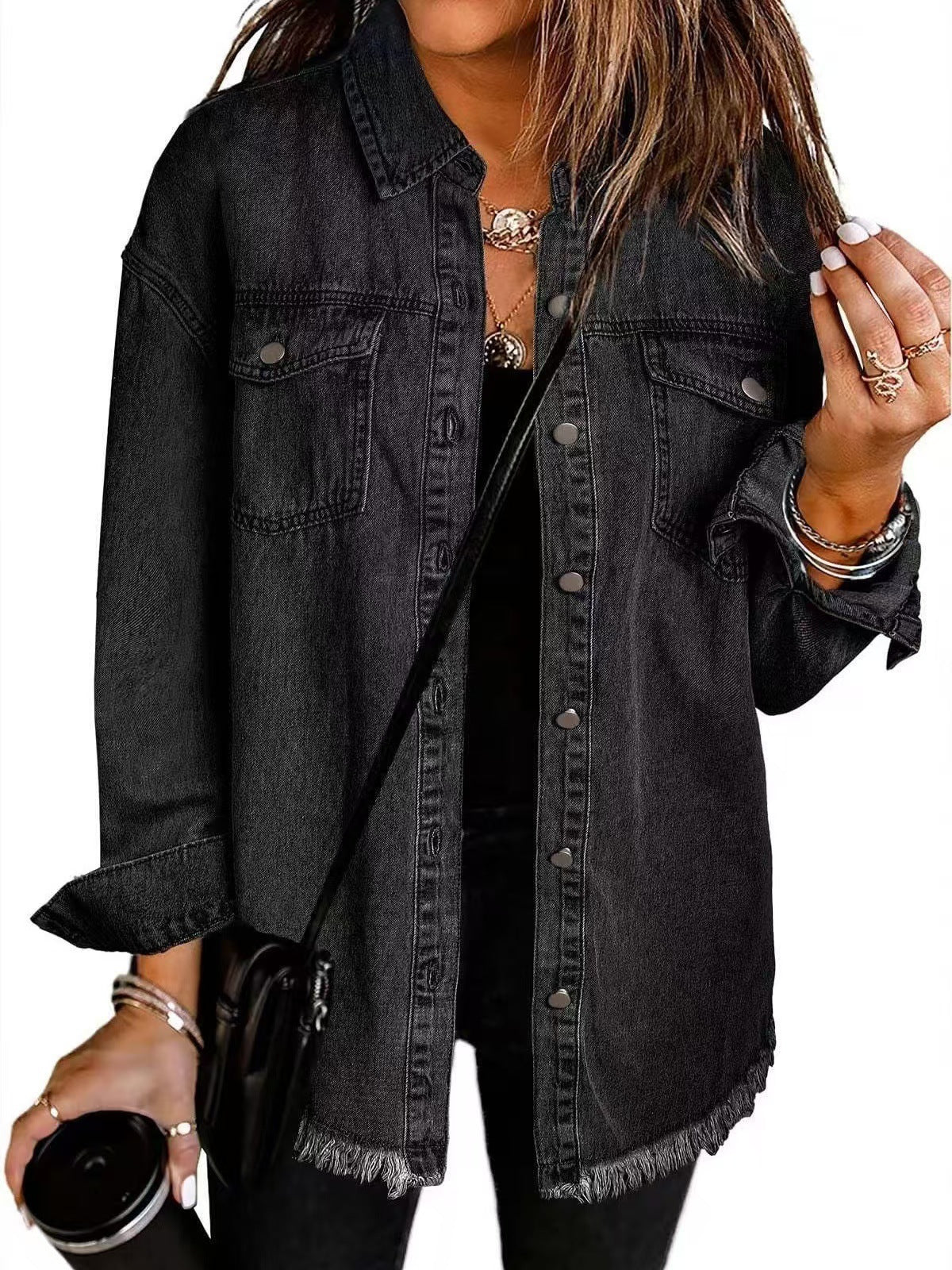 Sofia™ | Tidlös denimskjortjacka