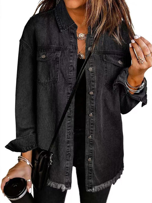 Sofia™ | Tidlös denimskjortjacka