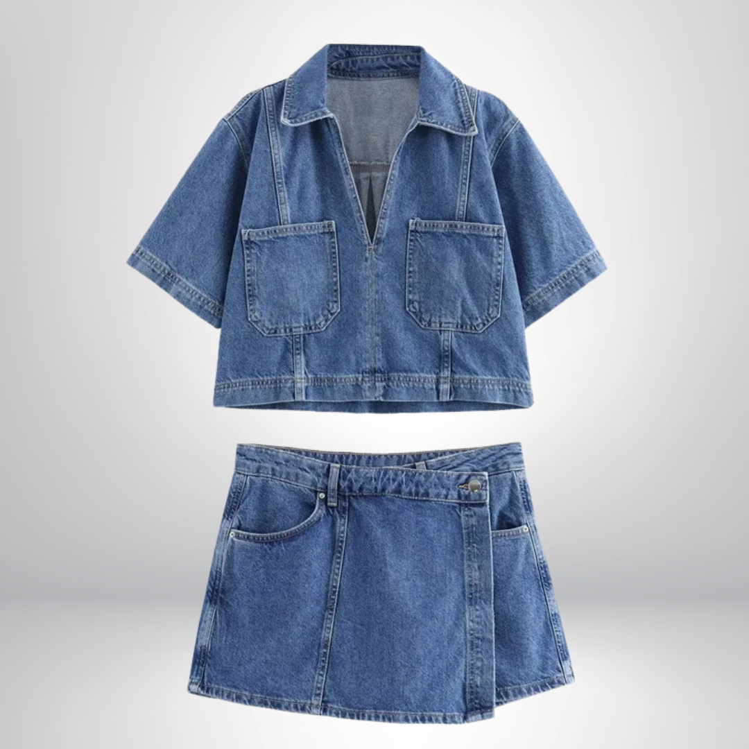 Sofia® | V-ringad denimset