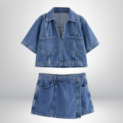 Sofia® | V-ringad denimset