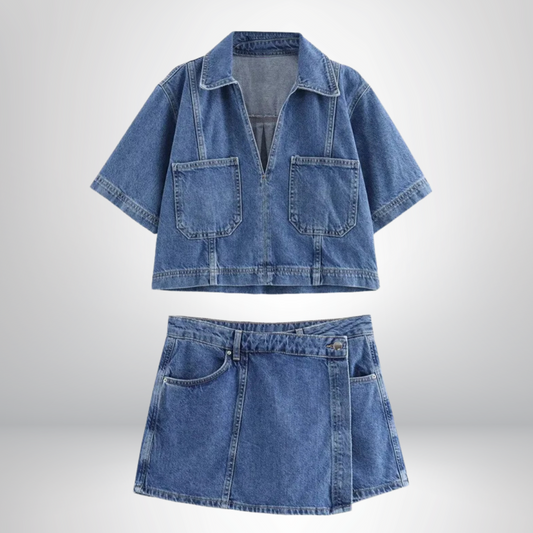 Sofia® | V-ringad denimset