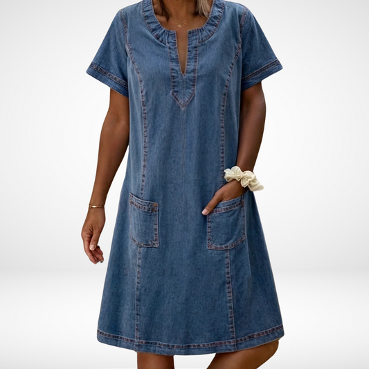 Sofia® | Mjuk denimklänning