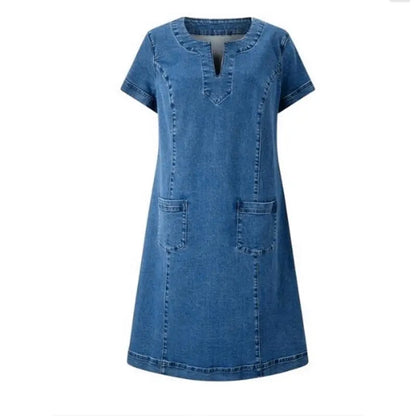 Sofia® | Mjuk denimklänning