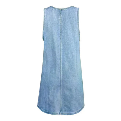 Sofia™ | Praktisk och lätt denim sommarklänning