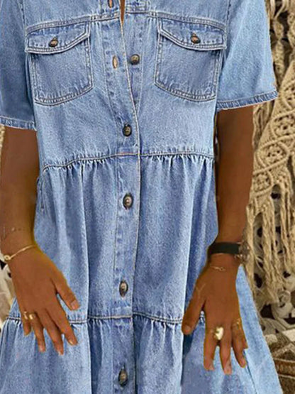 Sofia® | Boho denimklänning