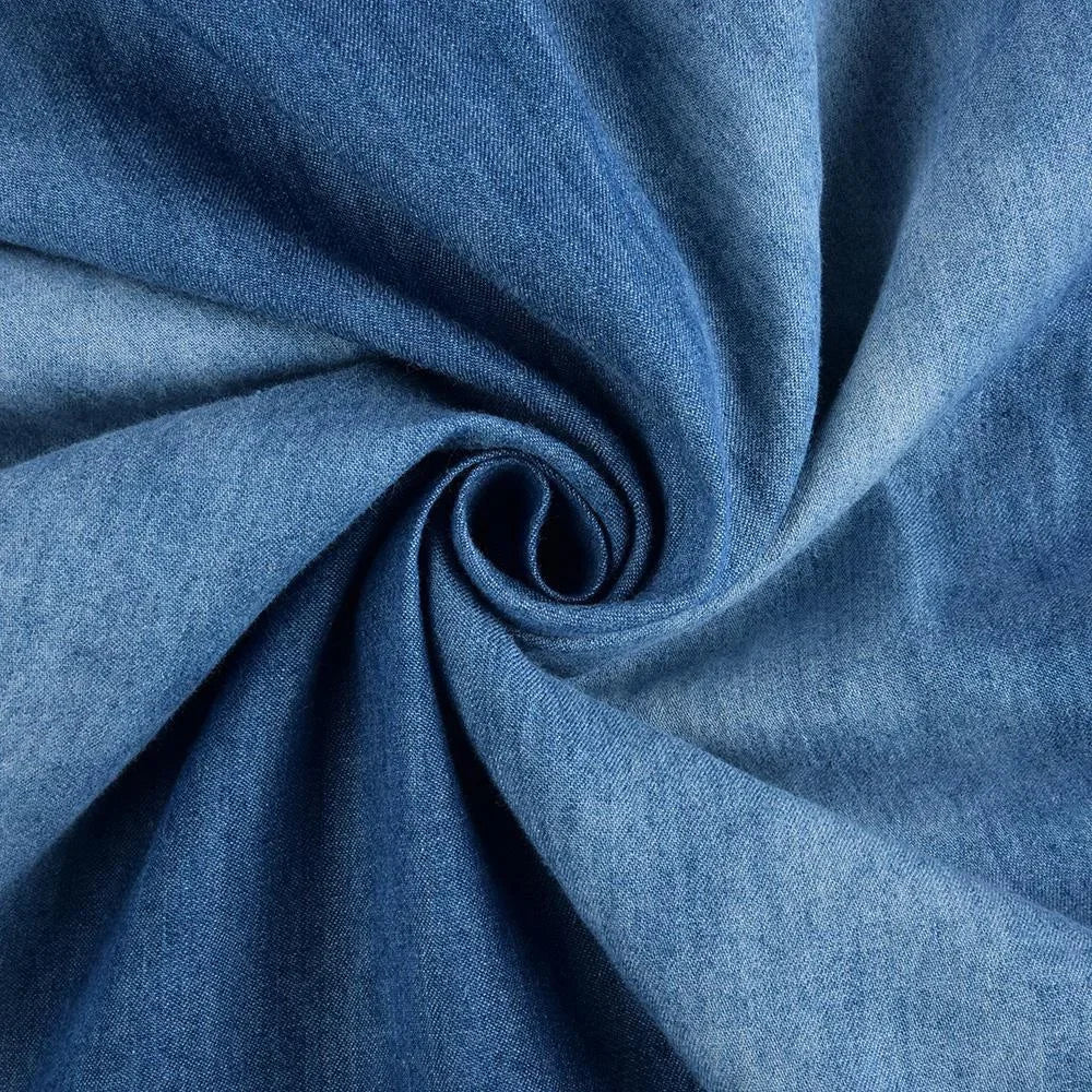 Sofia™ | Avslappnad denim sommarklänning