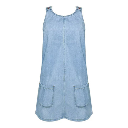 Sofia™ | Praktisk och lätt denim sommarklänning