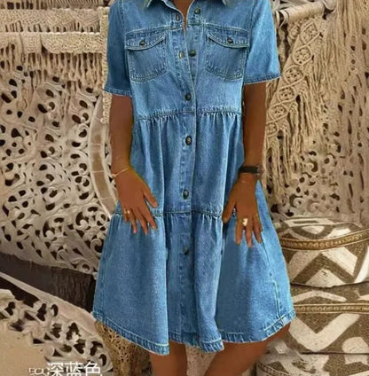 Sofia® | Boho denimklänning