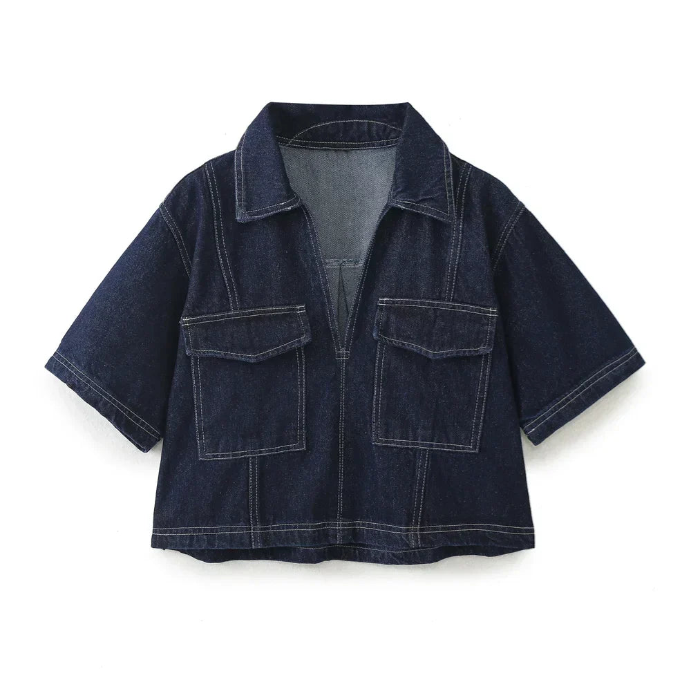Sofia® | V-ringad denimset