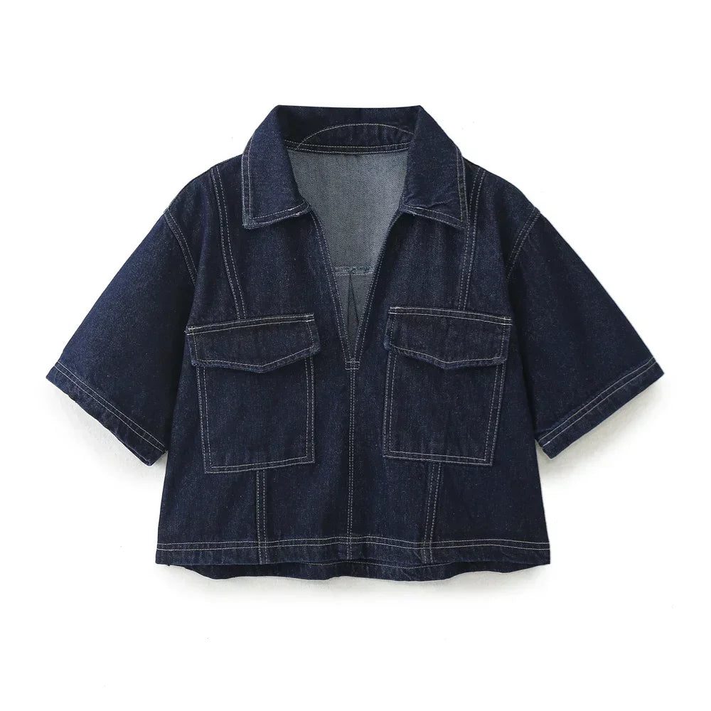 Sofia® | V-ringad denimset
