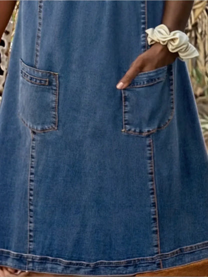 Sofia® | Mjuk denimklänning