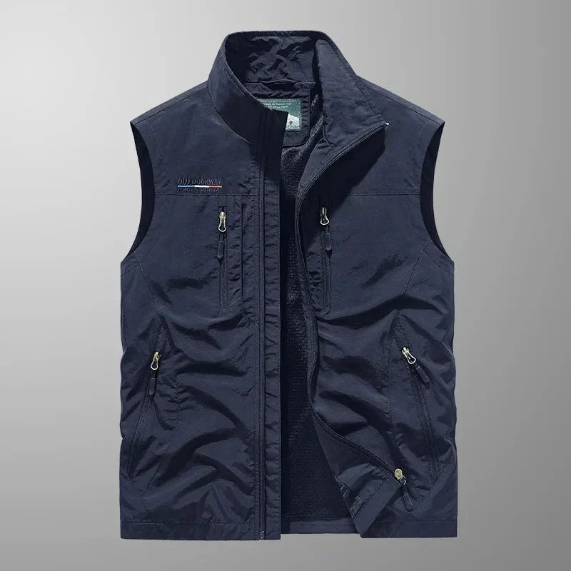 Olof™ | Andningsbar Cargo Bodywarmer med Flera Fickor