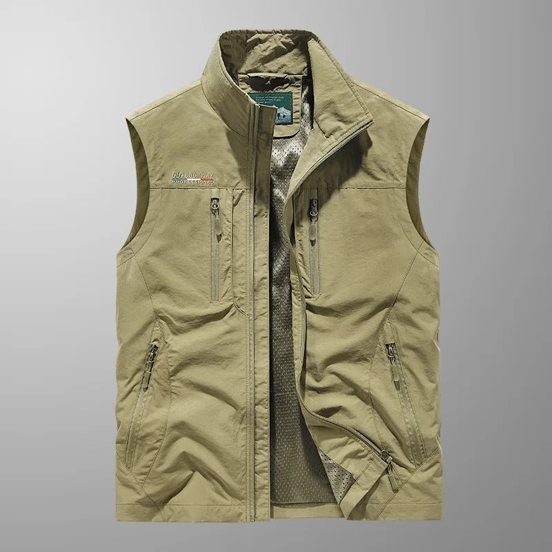 Olof™ | Andningsbar Cargo Bodywarmer med Flera Fickor
