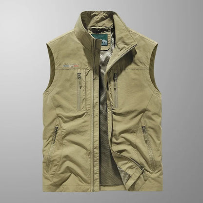 Olof™ | Andningsbar Cargo Bodywarmer med Flera Fickor