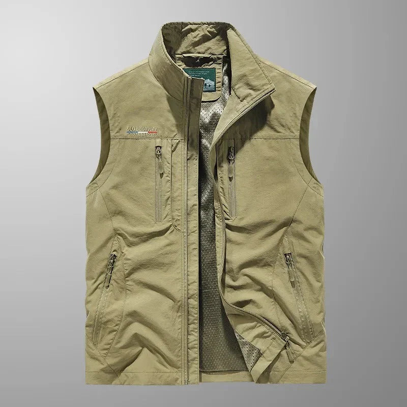 Olof™ | Andningsbar Cargo Bodywarmer med Flera Fickor