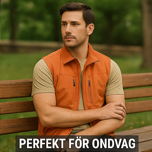 Olof™ | Andningsbar Cargo Bodywarmer med Flera Fickor